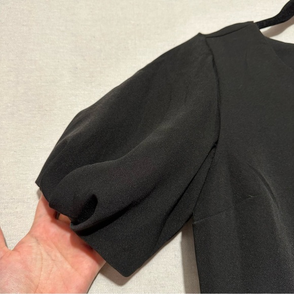 NWT Sam Edelman black puffy sleeve dress - size 4 - Picture 3 of 7